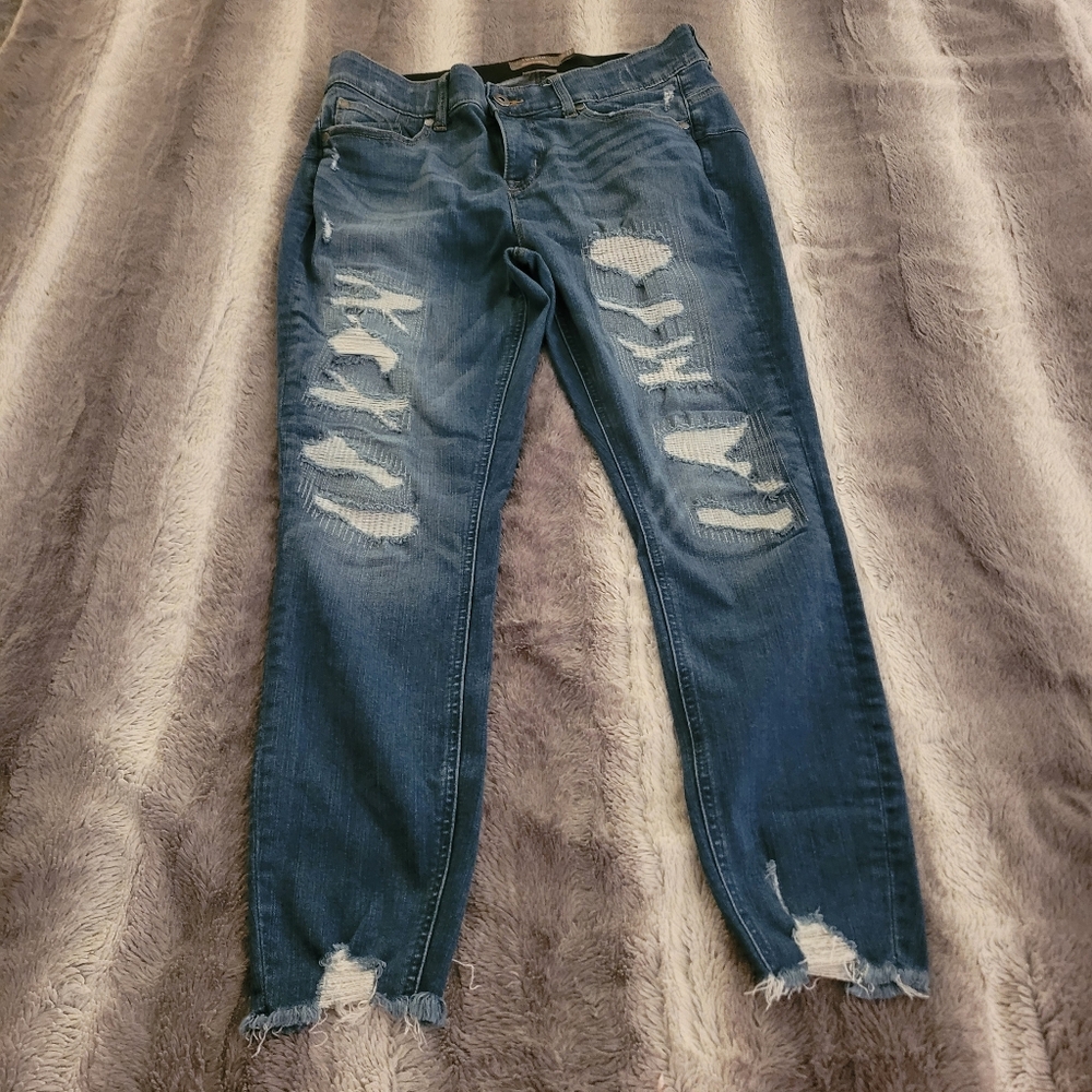 Torrid Distressed Bombshell Skinny Jeans Size 14